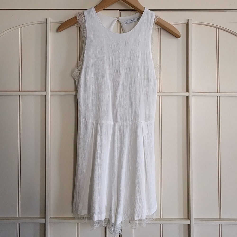 XS White Mango Romper